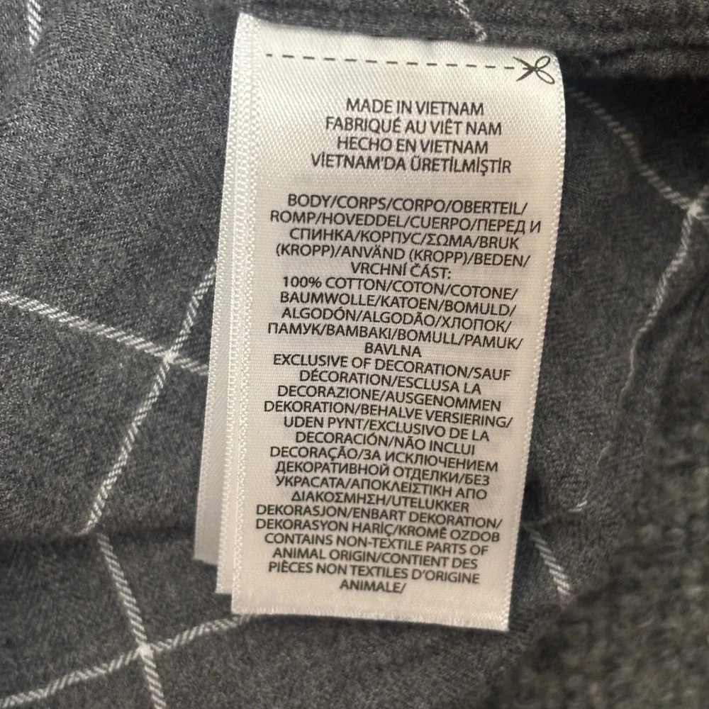 Polo‎ Ralph Lauren Mens XXL  Grey Classic Fit  Flannel Button Down Shirt